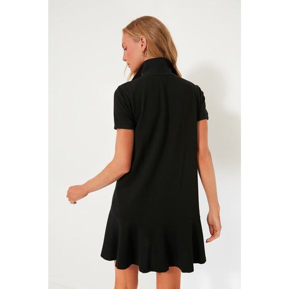 TUCKERNUCK Black Pique May Polo Dress Size S NWT Retail $148 Tuckernuck - Picture 2 of 7